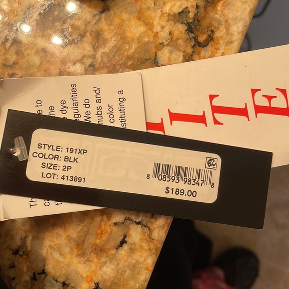 Xscape strapless jumpsuit 2 petite black with sheer overlay - Picture 7 of 7